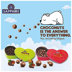 Sapphire chocolate Fruit & Nuts 160 gm