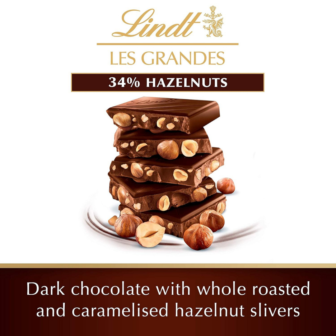 Lindt Les Grandes 34% Hazelnut Dark