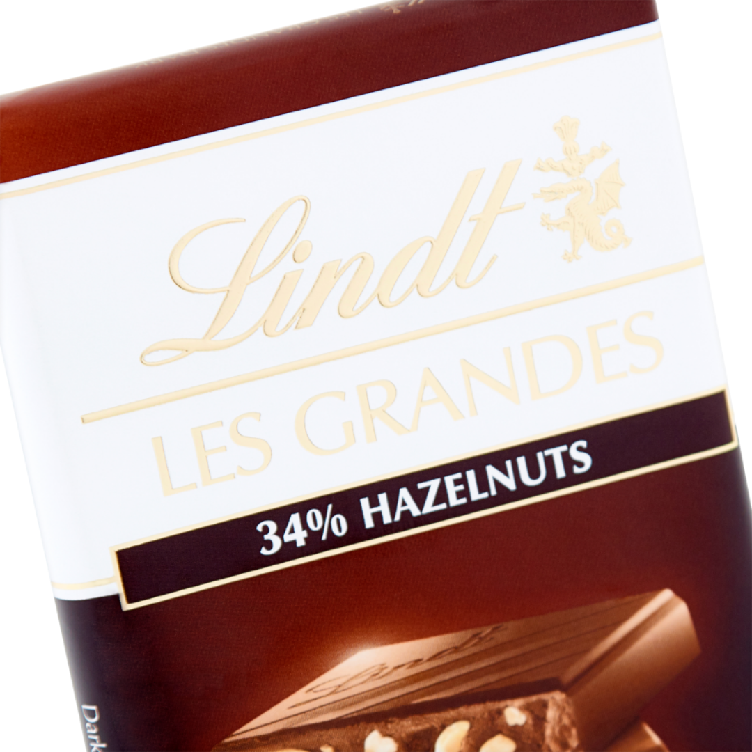 Lindt Les Grandes 34% Hazelnut Dark