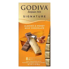 Godiva 8 Mini Bar Almond & Honey Milk