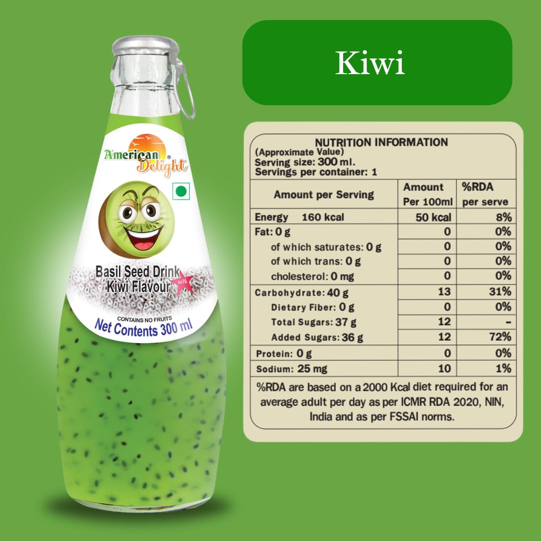 Americano Kiwi Basil Seed Drink