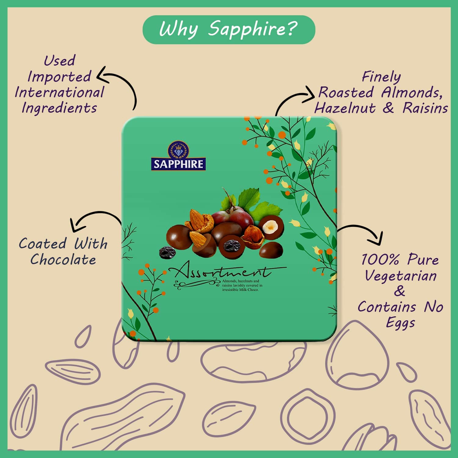 Sapphire Chocolates Assortments 200 gm