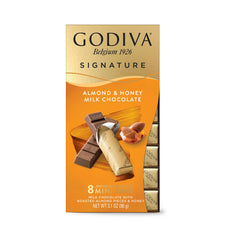 Godiva 8 Mini Bar Almond & Honey Milk