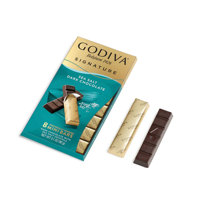 Godiva 8 Mini Bar Sea Salt Dark