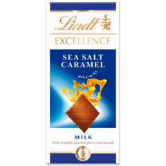 Lindt Excellence Sea Salt Milk Caramel Chocolate